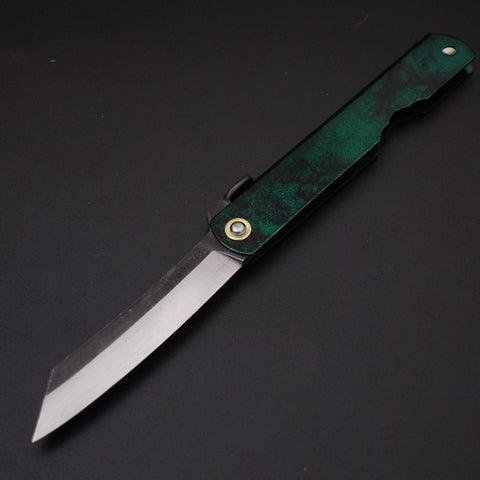 Higonokami Aogami #2 Or Jade 100mm-[Musashi]-[Couteaux de cuisine japonais]