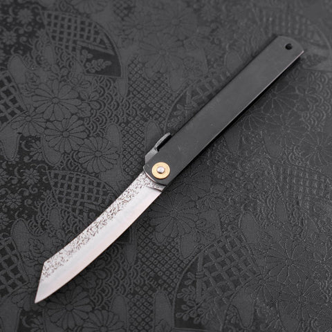 Higonokami Aogami #2 Tsuchime Noir 120mm-[Musashi]-[Couteaux de cuisine japonais]