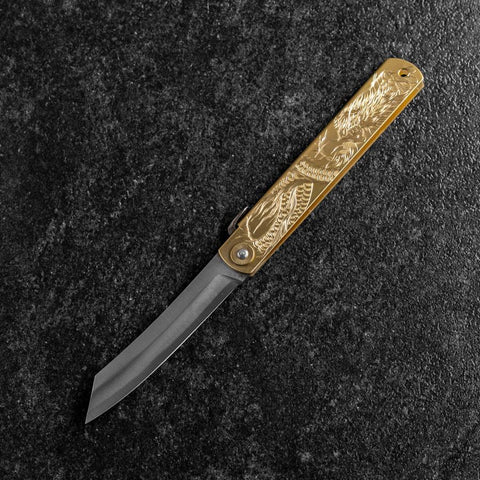 Higonokami Aogami Chokin Dragon 120mm-[Musashi]-[Couteaux de cuisine japonais]