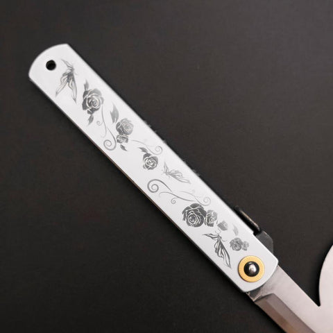 Higonokami Blue Steel #2 Papillon 90mm-[Musashi]-[Couteaux de cuisine japonais]