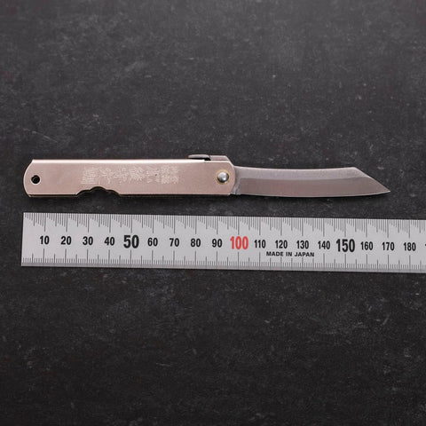 Higonokami Full Steel Argent 100mm-[Musashi]-[Couteaux de cuisine japonais]