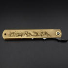 Higonokami Ryubu-Dragon Aogami #2 Laiton 120mm-[Musashi]-[Couteaux de cuisine japonais]