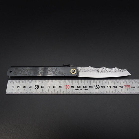 Higonokami Ryubu-Dragon Aogami #2 Noir 120mm-[Musashi]-[Couteaux de cuisine japonais]