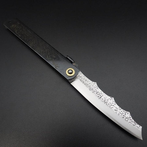 Higonokami Ryubu-Dragon Aogami #2 Noir 120mm-[Musashi]-[Couteaux de cuisine japonais]