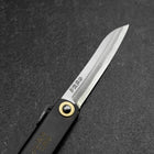 Higonokami Shirogami 100mm Sasagata Noir-[Musashi]-[Couteaux de cuisine japonais]