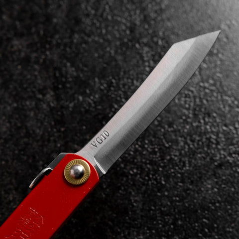 Higonokami VG-10 100mm (Rouge)-[Musashi]-[Couteaux de cuisine japonais]