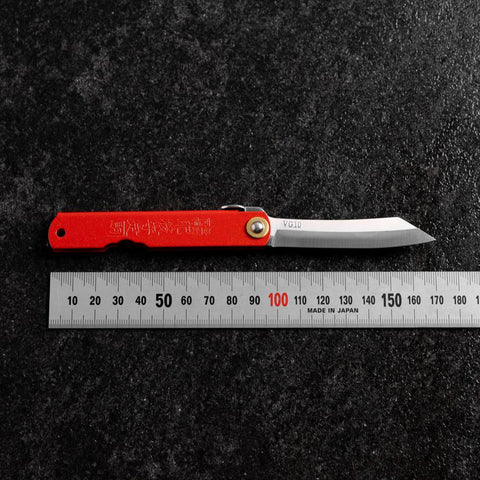 Higonokami VG-10 100mm (Rouge)-[Musashi]-[Couteaux de cuisine japonais]