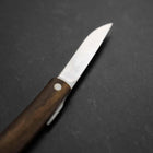 Higonokami VG-10 Bois de Kaki Noir Couteau de Poche 60mm avec Pochettera en Cuir-[Musashi]-[Couteaux de cuisine japonais]