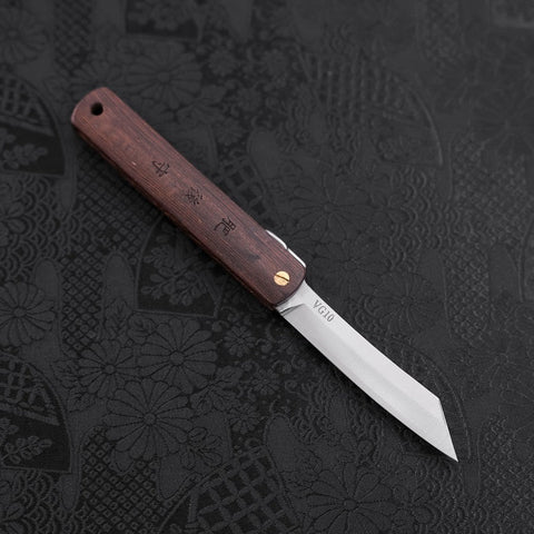 Higonokami VG-10 Bois de Wengé 100mm-[Musashi]-[Couteaux de cuisine japonais]