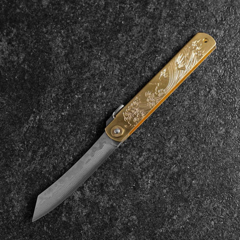 Higonokami VG-10 Chokin Fuji et Vague 120mm-[Musashi]-[Couteaux de cuisine japonais]