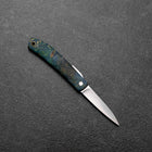 Higonokami VG-10 Couteau d’Extérieur 60 mm en Bois Stabilisé avec Étui en Cuir-[Musashi]-[Couteaux de cuisine japonais]