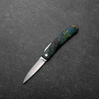 Higonokami VG-10 Couteau d’Extérieur 60 mm en Bois Stabilisé avec Étui en Cuir-[Musashi]-[Couteaux de cuisine japonais]