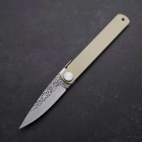 Higonokami VG-10 Couteau de Poche 75mm avec Pochette en Cuir-[Musashi]-[Couteaux de cuisine japonais]