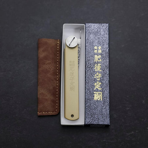 Higonokami VG-10 Couteau de Poche 75mm avec Pochette en Cuir-[Musashi]-[Couteaux de cuisine japonais]