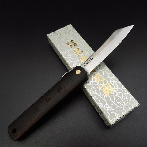 Higonokami VG-10 Ebène 100mm-[Musashi]-[Couteaux de cuisine japonais]
