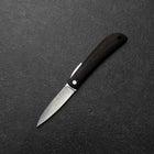 Higonokami VG-10 Kaki Noir Couteau d’Extérieur 60 mm avec Étui en Cuir Rouge Vin-[Musashi]-[Couteaux de cuisine japonais]