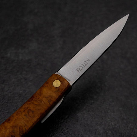 Higonokami VG-10 Manche en Karin 60mm avec Étui en cuir-[Musashi]-[Couteaux de cuisine japonais]