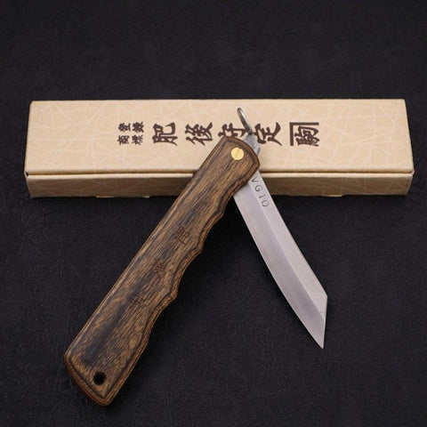 Higonokami VG-10 Noyer Boisé 110mm-[Musashi]-[Couteaux de cuisine japonais]