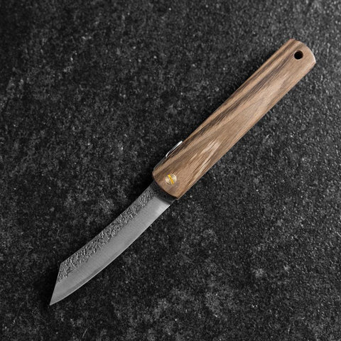 Higonokami VG-10 Tsuchime Bois naturel 100mm-[Musashi]-[Couteaux de cuisine japonais]