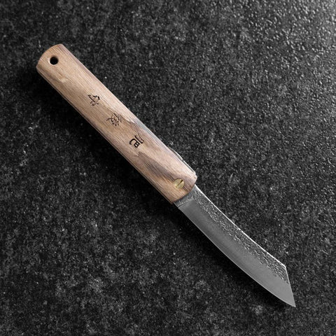 Higonokami VG-10 Tsuchime Bois naturel 100mm-[Musashi]-[Couteaux de cuisine japonais]