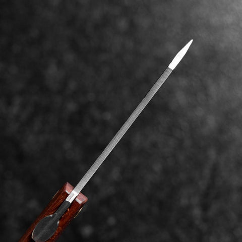 Higonokami VG-10 Tsuchime Bois naturel Rouge 100mm-[Musashi]-[Couteaux de cuisine japonais]