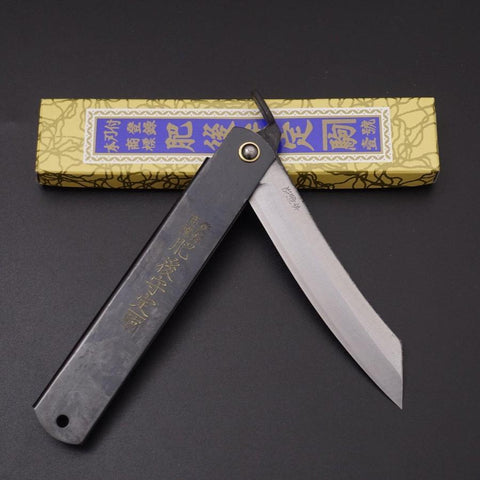 Higonokami Yasukihagane Noir 120mm-[Musashi]-[Couteaux de cuisine japonais]