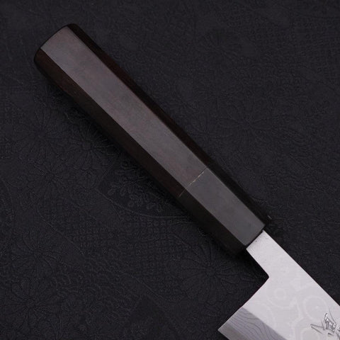 Honesuki Blue Steel #2 Damas Manche en Buffle et Ébène 150mm-[Musashi]-[Couteaux de cuisine japonais]