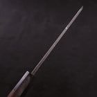 Honesuki Blue Steel #2 Kurouchi Manche en Buffle et Bois de Wengé 150mm-[Musashi]-[Couteaux de cuisine japonais]