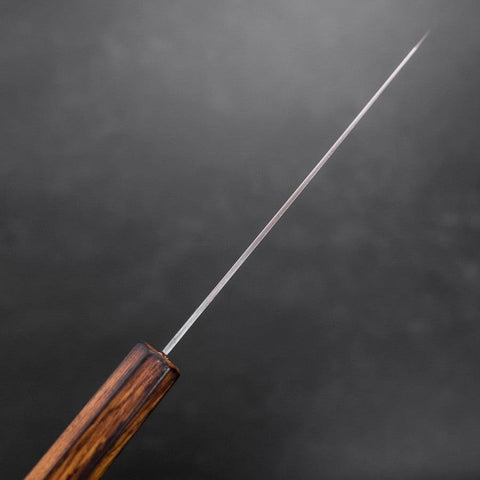 Honesuki Blue Super Revêtement Inox Poli Manche Sumi Urushi 150mm-[Musashi]-[Couteaux de cuisine japonais]