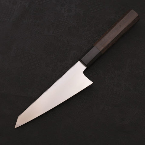 Honesuki Blue Steel #2 Kurouchi Manche en Buffle et Bois de Wengé 150mm-[Musashi]-[Couteaux de cuisine japonais]