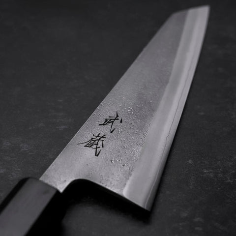 Honesuki SKD11 Nashiji Manche en Ébène 150mm-[Musashi]-[Couteaux de cuisine japonais]