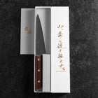 Honesuki SLD Poli Manche Occidental Marron 150mm-[Musashi]-[Couteaux de cuisine japonais]