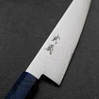 Honesuki VG-10 Damas Manche en Bois de Bouleau Bleu 150mm-[Musashi]-[Couteaux de cuisine japonais]
