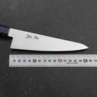Honesuki VG-10 Damas Manche en Bois de Bouleau Bleu 150mm-[Musashi]-[Couteaux de cuisine japonais]