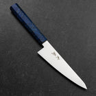 Honesuki VG-10 Damas Manche en Bois de Bouleau Bleu 150mm-[Musashi]-[Couteaux de cuisine japonais]