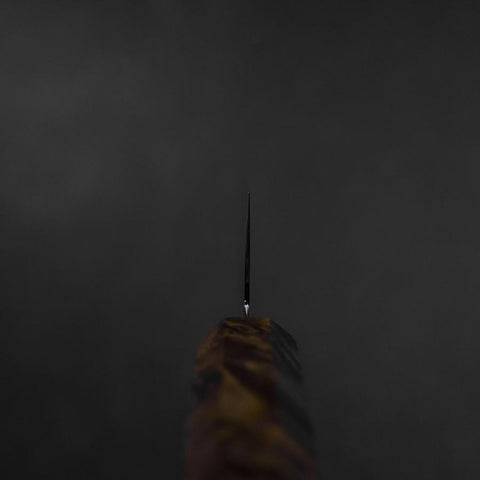 Honesuki VG-10 Damas Manche en Bois de Bouleau Jaune 150mm-[Musashi]-[Couteaux de cuisine japonais]