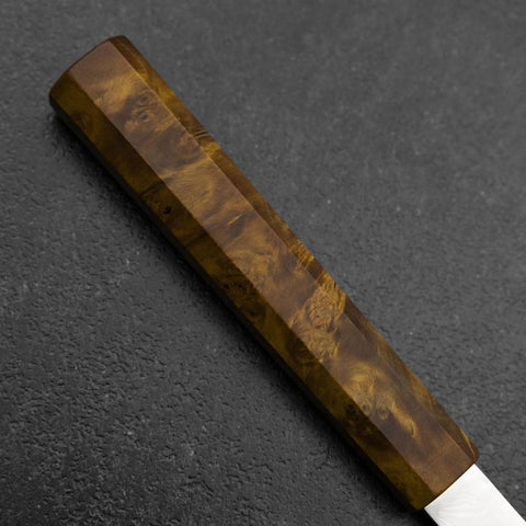 Honesuki VG-10 Damas Manche en Bois de Bouleau Jaune 150mm-[Musashi]-[Couteaux de cuisine japonais]