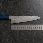 Honesuki VG-10 Tsuchime Damas Manche en Bouleau Bleu 150mm-[Musashi]-[Couteaux de cuisine japonais]