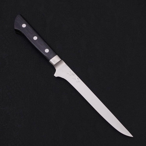 Honesuki VG-5 Damas Manche Occidental Noir 160mm-[Musashi]-[Couteaux de cuisine japonais]