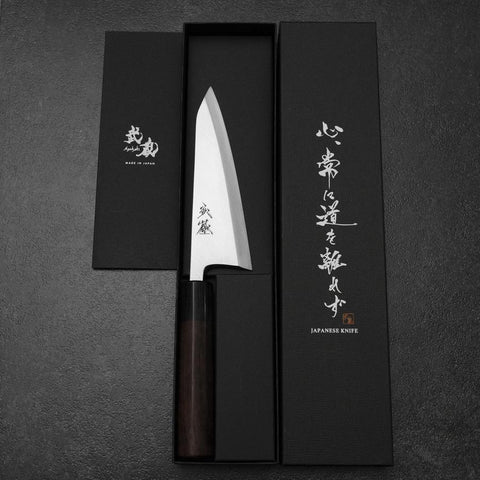 Honesuki White Steel #2 Kasumi Manche Bois de Rose 150mm-[Musashi]-[Couteaux de cuisine japonais]