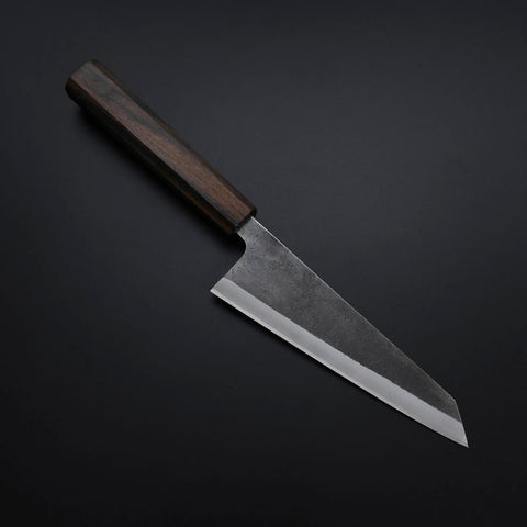 Honesuki White Steel #2 Kurouchi Nashiji Manche en Frêne 150mm-[Musashi]-[Couteaux de cuisine japonais]