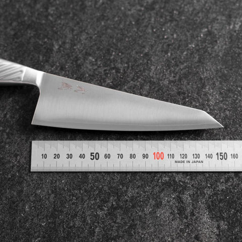 Honesuki couteau à désosser AUS-10 Poli Manche Inoxydable 150mm-[Musashi]-[Couteaux de cuisine japonais]