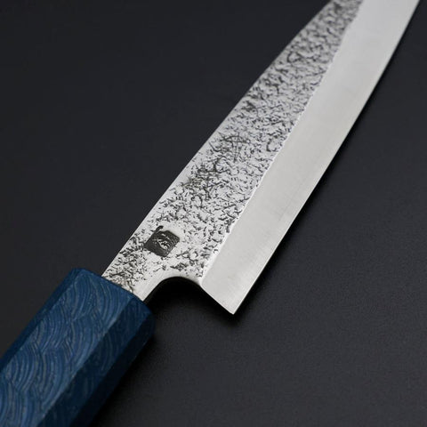 Kaisaki VG-10 Nashiji Manche Urushi Bleu 120mm-[Musashi]-[Couteaux de cuisine japonais]