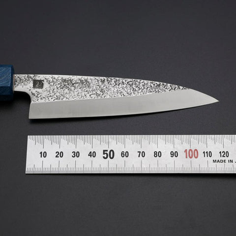Kaisaki VG-10 Nashiji Manche Urushi Bleu 120mm-[Musashi]-[Couteaux de cuisine japonais]
