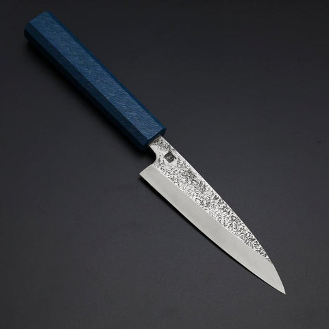 Kaisaki VG-10 Nashiji Manche Urushi Bleu 120mm-[Musashi]-[Couteaux de cuisine japonais]