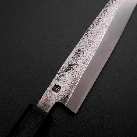 Kaisaki VG-10 Nashiji Manche Urushi Noir 150mm-[Musashi]-[Couteaux de cuisine japonais]