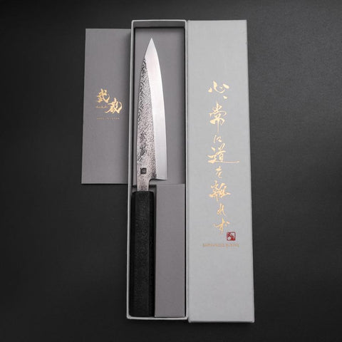 Kaisaki VG-10 Nashiji Manche Urushi Noir 150mm-[Musashi]-[Couteaux de cuisine japonais]