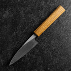 Kaisaki White Steel #2 Kurouchi Manche en Chêne 105mm-[Musashi]-[Couteaux de cuisine japonais]