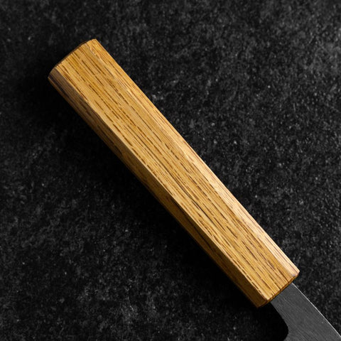 Kaisaki White Steel #2 Kurouchi Manche en Chêne 105mm-[Musashi]-[Couteaux de cuisine japonais]