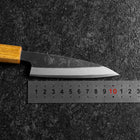 Kaisaki White Steel #2 Kurouchi Manche en Chêne 105mm-[Musashi]-[Couteaux de cuisine japonais]